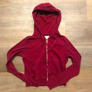 Spritual Gangster crop zip hoodie